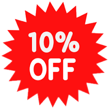 Logo for 10 % Off - Brake Discs and Pads